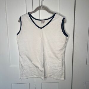 Quality Activewear Navy Ringer Tank Top Men's Size Large